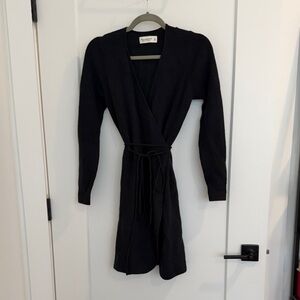Abercrombie & Fitch Black Wrap Mini Dress